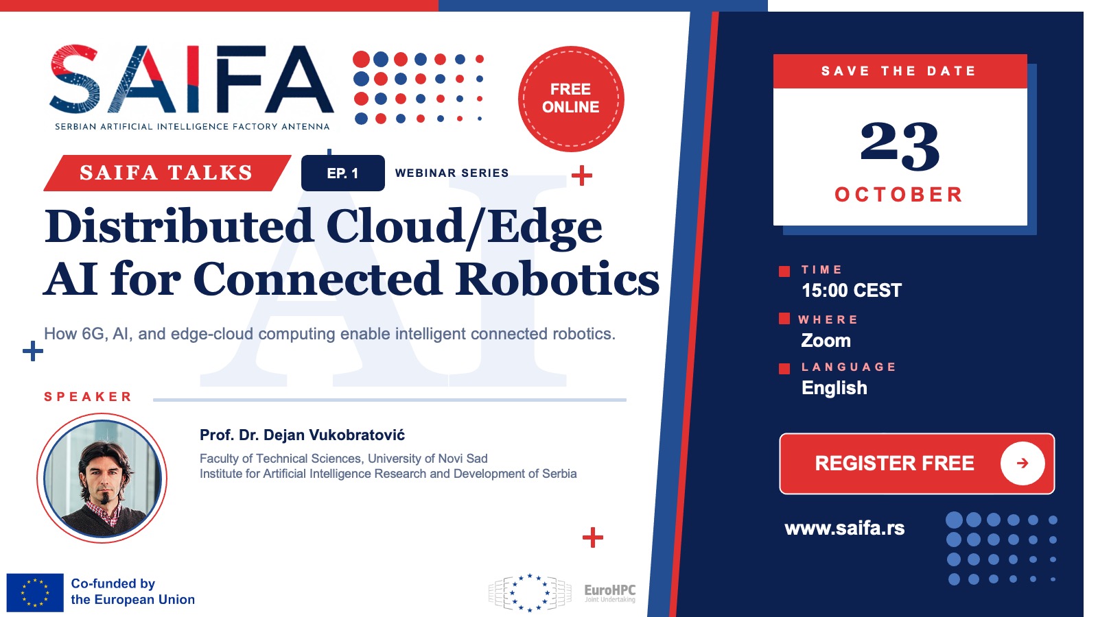 Distributed Cloud/Edge AI for Connected Robotics